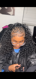 Tribal braid w quick weave